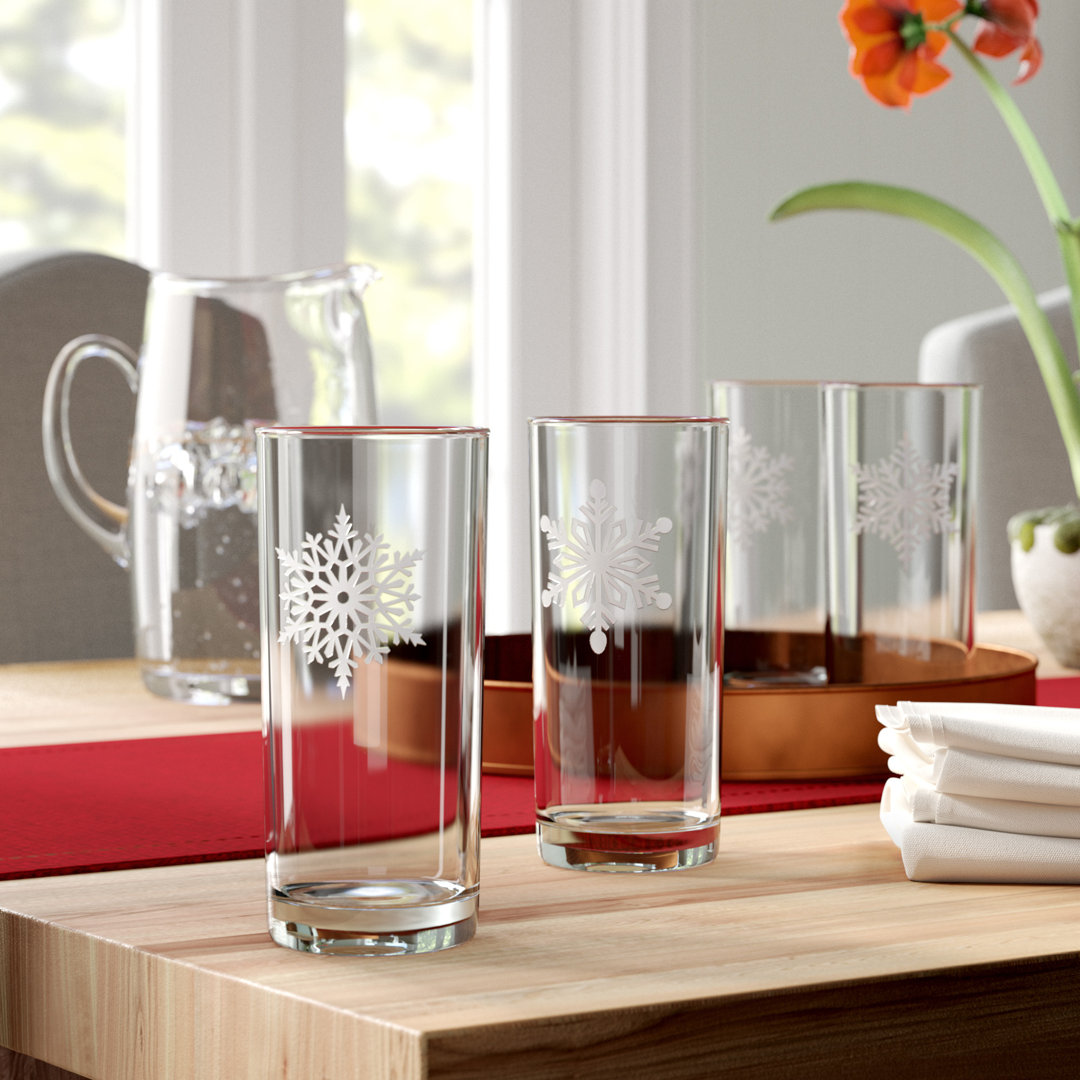 Thomason 15oz. Drinking Glass Set (Set of 4) The Holiday Aisle®