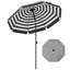 177 cm W X 177 cm D Beach Parasol with Manual Lift