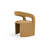 Contempo Luxe Curved Microfiber Leather Chair