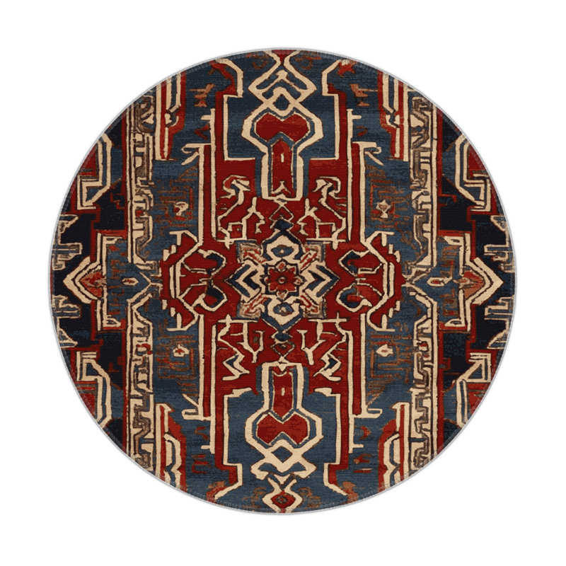 Tapis intérieur et extérieur ArtDeco, Rond 5 pi