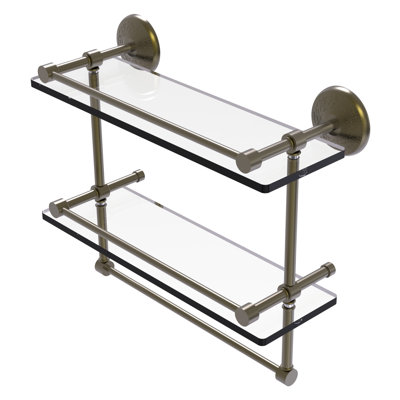 Tilney 2 Piece Tiered Shelf with Towel Bar