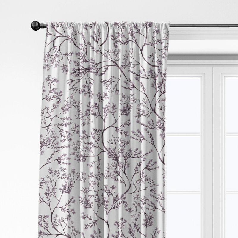 Ensemble de 2 rideaux en coton Tinsley, L 50 po x L 240 po