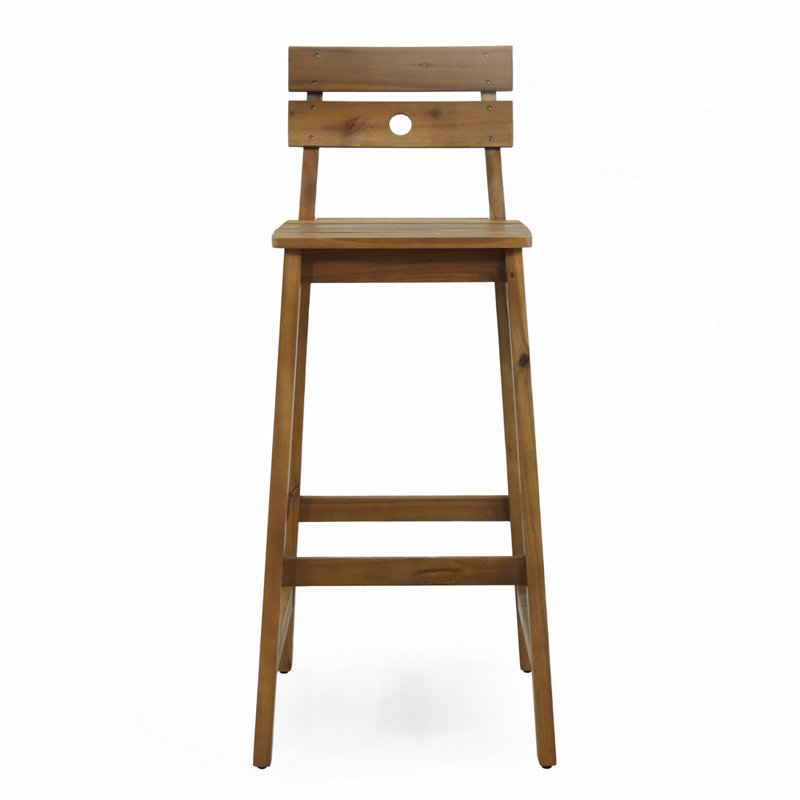 Tabouret de bar d'extérieur en bois