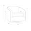 Fauteuil pivotant en velours Saiya-887967097