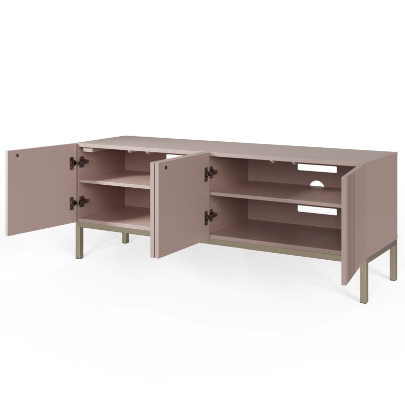 IONA Unfinished TV Stand for TVs up to 70", Mulberry