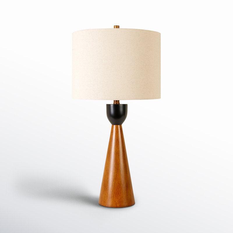 Edwards 29" H Resin and Composite Table Lamp with Linen Drum Shade