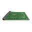 Tapis oriental vert / noir en laine et polyester tissé à la machine Kaysey-2028593622