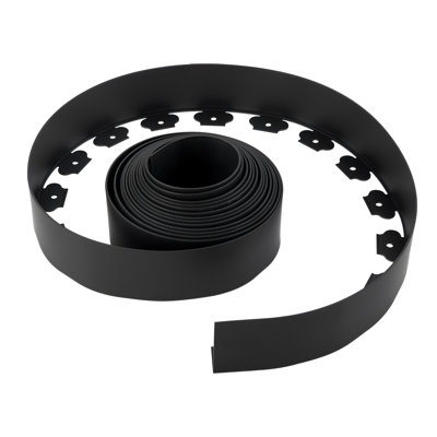 Landscape Edging 33ft x 4in L-Shaped Durable Plastic Garden Border No Dig