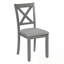Ensemble de salle à manger 5 pièces avec 4 chaises à dossier croisé-1571882320