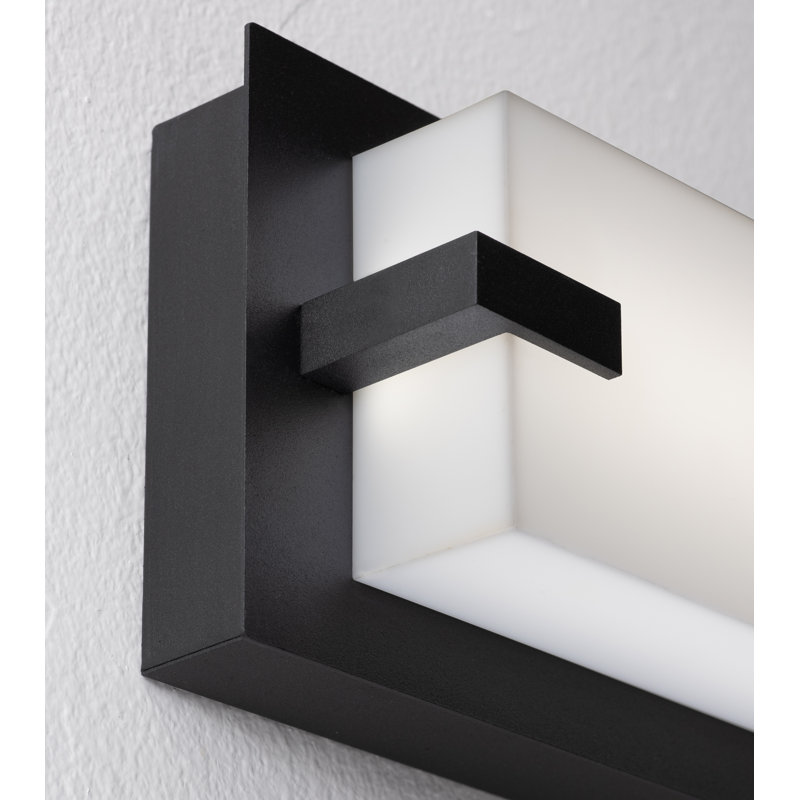Sinclair - lumière de meuble-lavabo à DEL 36 po - noir, Noir, 35 W