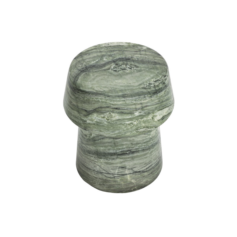 Brie Outdoor Round Side Table, Green