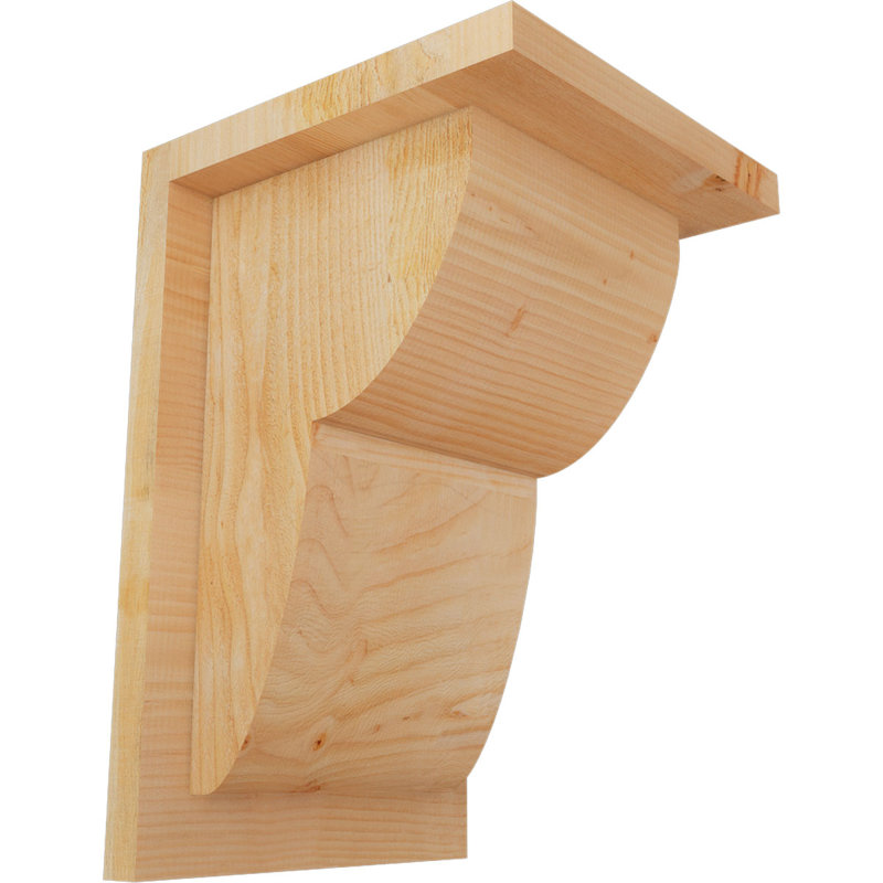 Corbeau Crestline avec contre-plaque, H 12 po x l 8 po x P 8 po, Sapin de Douglas, Sciage brut