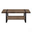Table basse, d'appoint, cocktail, rectangulaire, L 48 po, métal