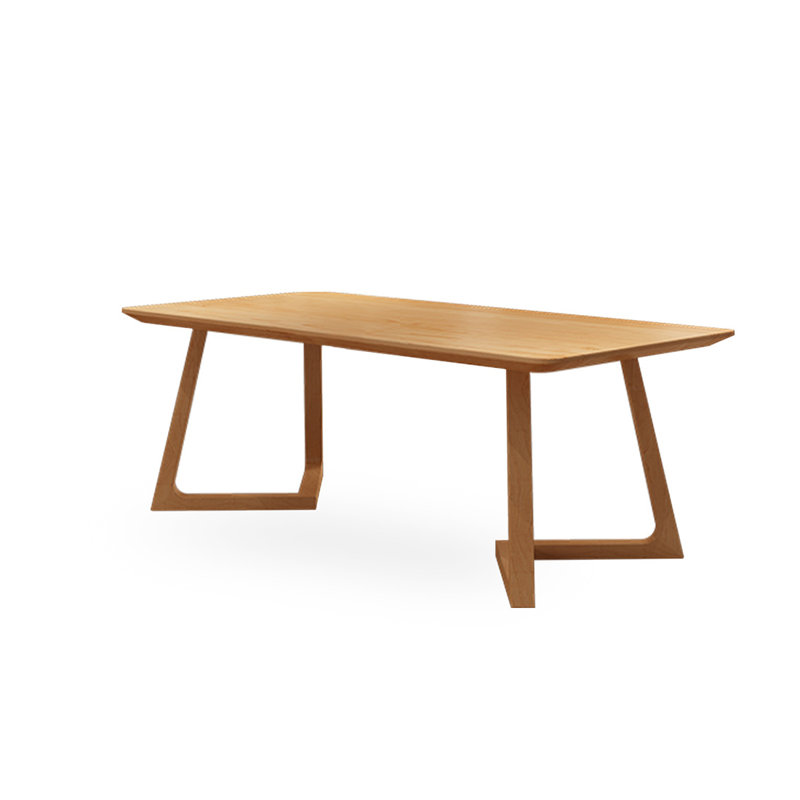 Burlywood Rectangular Solid Wood desk, 29.53'' H x 78.74'' W x 31.5'' D