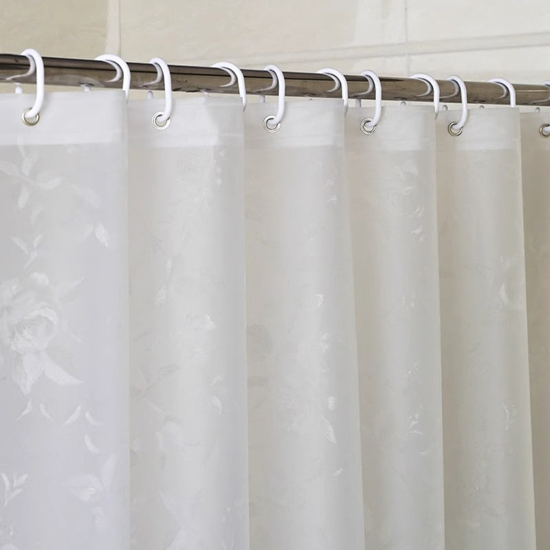 Rideau de douche avec crochets inclus, H 71 po x l 59 po