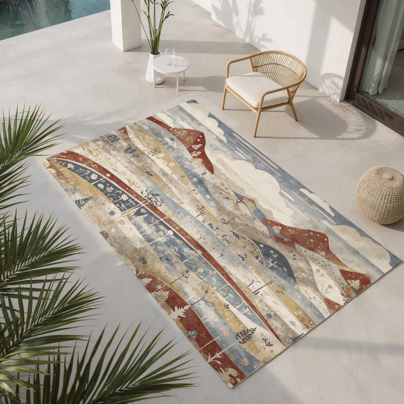 Tapis intérieur et extérieur Spunky Jive, Rectangulaire 3 pi x 5 pi
