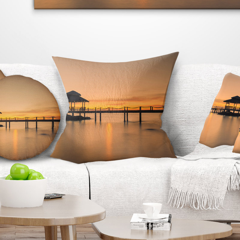 Coussin Pier Pier, 18 po x 18 po, Carré