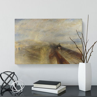 Rain, Steam And Speed by Joseph Mallord William Turner - Wrapped Canvas
