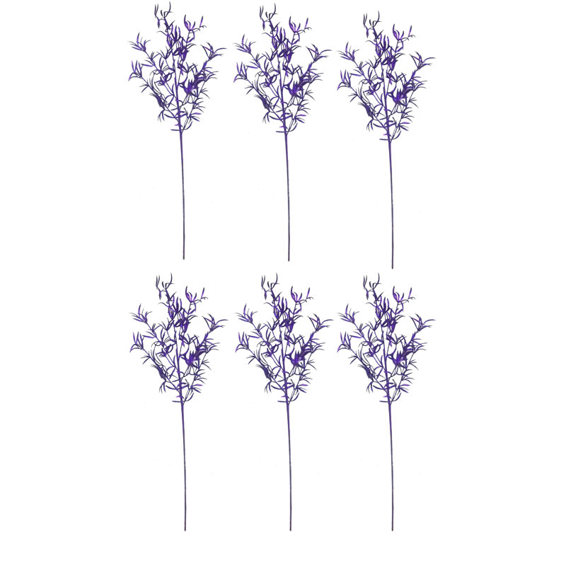 Piquet de Noël feuille scintillante, Mauve