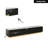 Fluted Tv Stand For 85" Tvs, Faux Marble Media Console With 4 Drawers, Modern Entertainment Center With Gold Base For Living Room, Black-1069738155