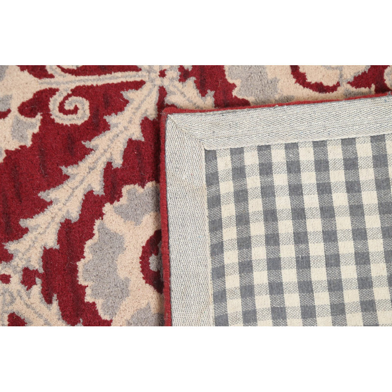 Tapis floral touffeté à la main 6 x 8