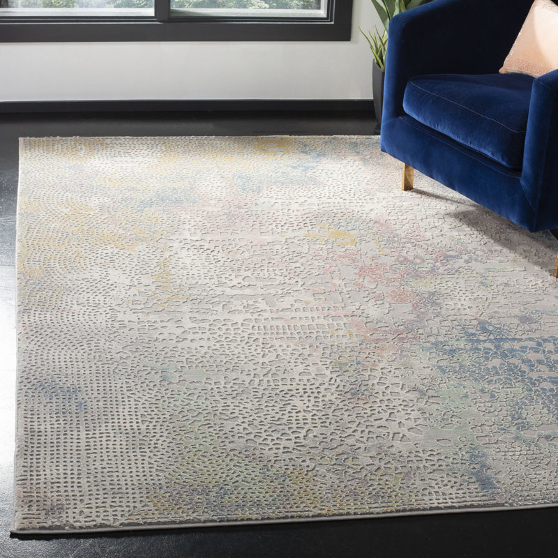 Wendi Performance Abstract Rug, Rectangle 5'3" x 7'6"