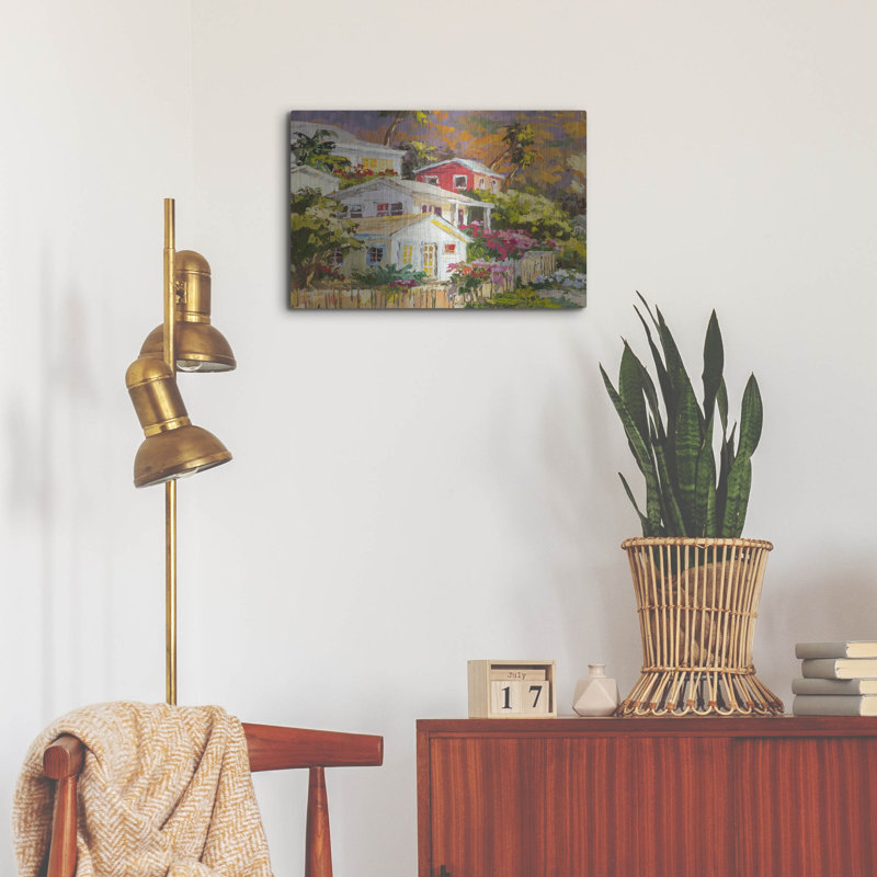  Art mural en métal «Beach Cottage» par Erin Dertner, 24 po x 16 po, H 16 po x l 24 po