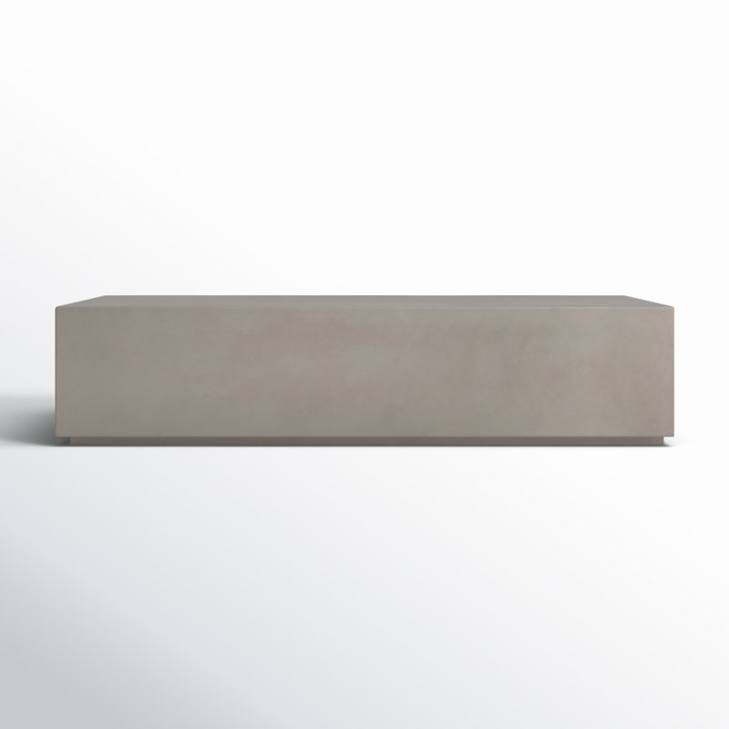Otero Outdoor Coffee Table, Natural Concrete