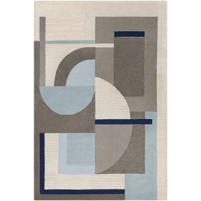 Amyerra Wool Geometric Indoor Rug
