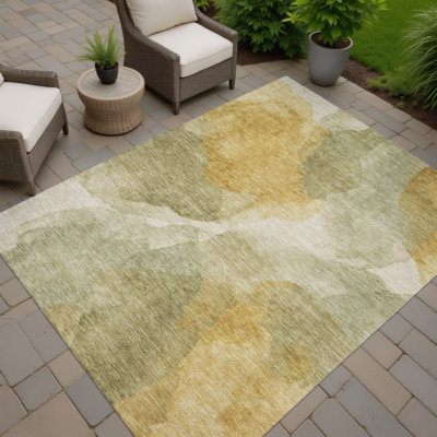 Tapis abstrait intérieur / extérieur lavable à la machine Chantille ACN2969