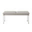Banc rembourré avec pieds en acrylique Boucle