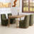 33.5" Rolling Dining Chair（Set of 4）-291495460