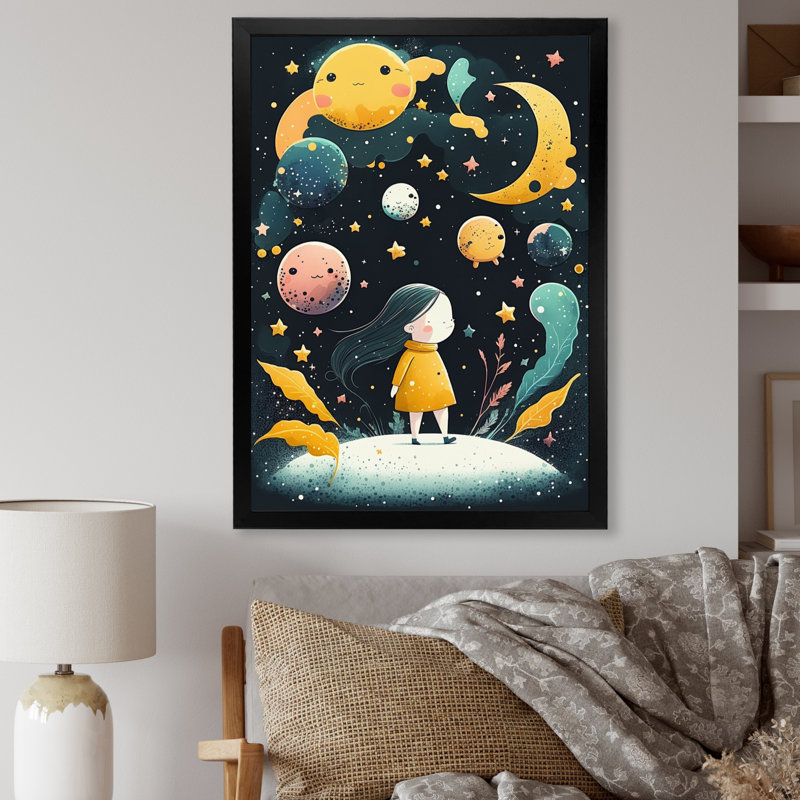 «Youthful Imagination in Bloom II», reproduction, H 40 po x l 30 po x P 1,5 po, Cadre photo noir
