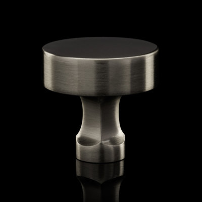 Parkview Collection Round Knob - 1-1/4 " Diameter Cabinet Knob Satin Nickel - Transitional Hardware for Drawers & Cabinets