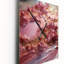 Horloge murale rose sur fond rose-99637082
