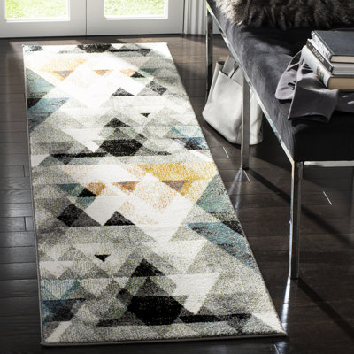 Asumi Wimbled Gray/Blue Area Rug