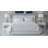 Scafati 30" Blue and White Fused Glass Table Lamp with USB Port