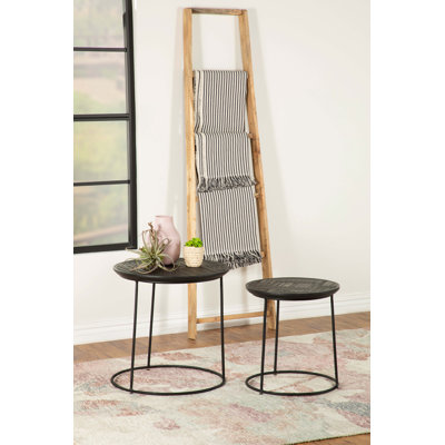 Solid Wood Frame Nesting Tables by 17 Stories