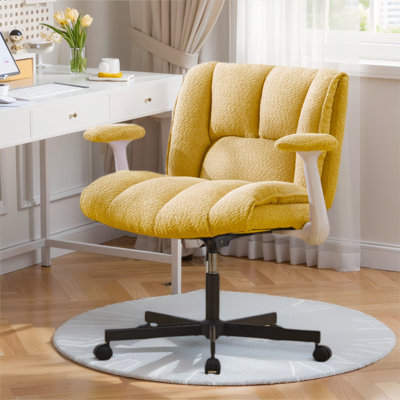 Chaise de bureau Criss Cross avec dossier réglable, roues pivotantes et accoudoirs réglables
