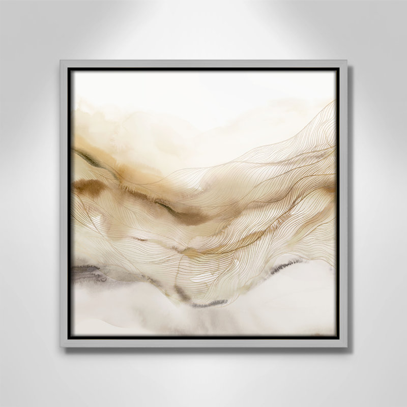 «Line Haze I» par Isabelle Z, Argent, H 13,5 po x l 13,5 po
