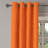 Burnt Orange Grommet Curtain Decorative 2-Panel Window Drapes, 50"x72", Orange Burnt Orange-1841776378
