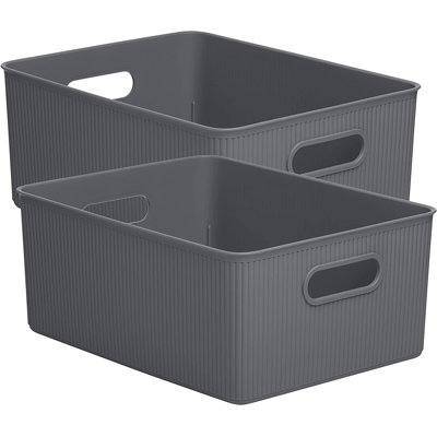 Ribbed Plastic Box Set