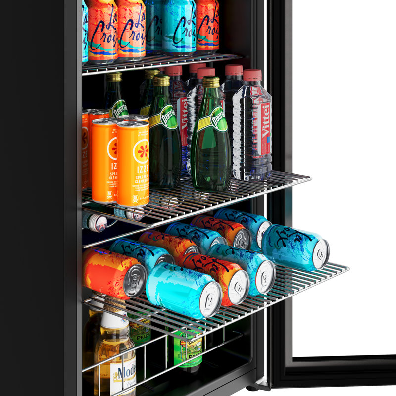 EdgeStar 18.88'' W Convertible 105 Cans (12 oz.) 3.36 Cubic Feet Beverage Cooler with Reversible Glass Door