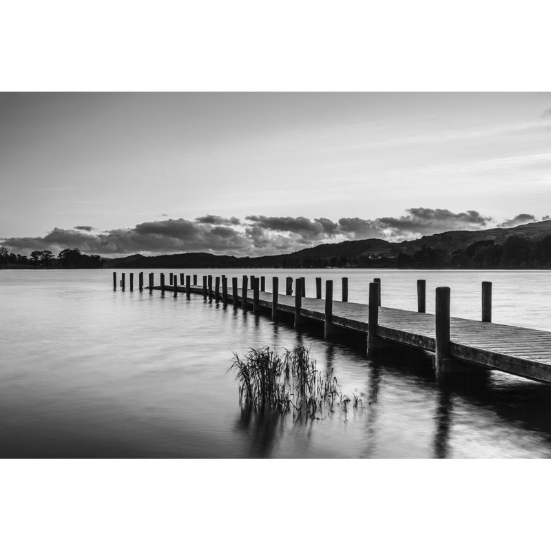 Jetty And Reeds by Rickbowden - Wrapped Canvas Print, 30cm H x 46cm W x 3.8cm D