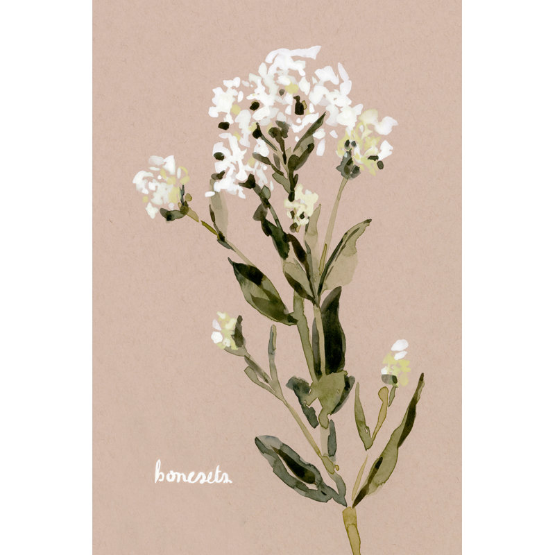 White Bonesets II by Emma Caroline - Painting, Wrapped Canvas, 122cm H x 81cm W