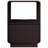 22.8" Tall Contemporary Side Table End Table with Storage Drawer, Espresso-767949796