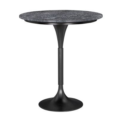 Jman Round Marble Top Metal Base Dining Table