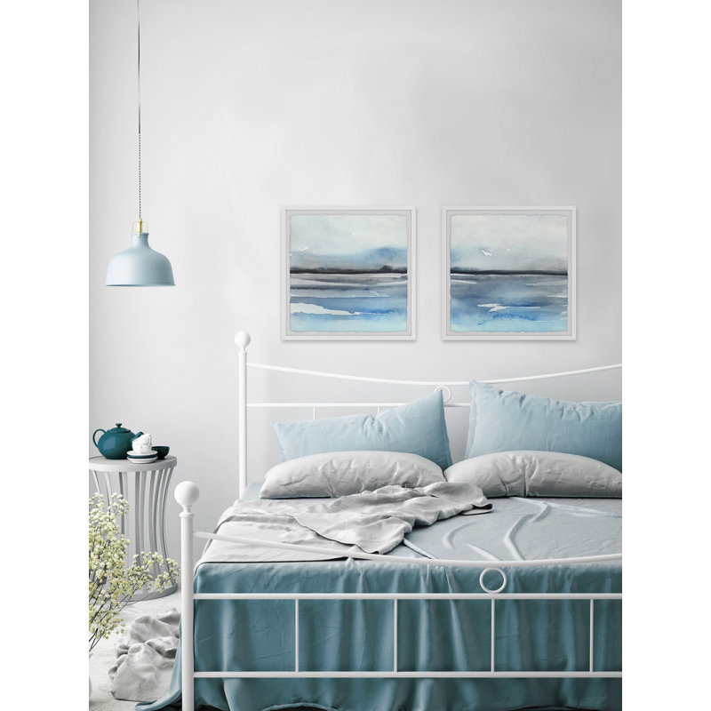 Apprivoiser le diptyque de mer, H 32 po x l 32 po