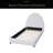Bed Frame With Round Curved Headboard-471499205