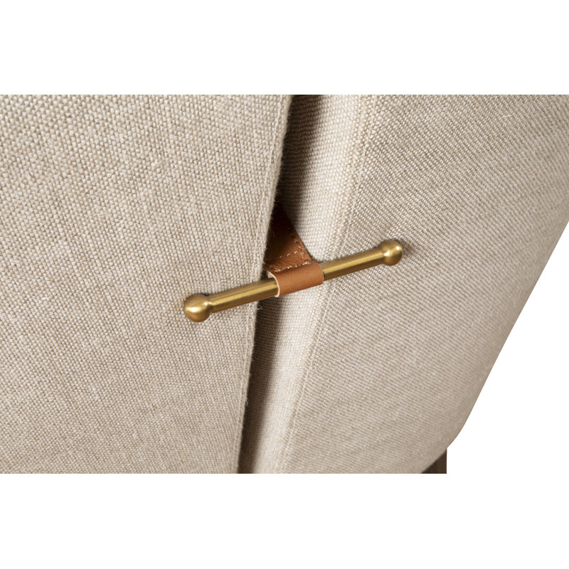 Olivia Armchair in Beige Linen